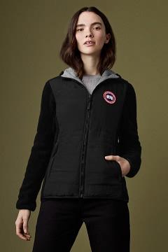 Ropa Canada Goose Mujer Outlet - Capilano Reversible Forro Polar Negros RQ6183294
